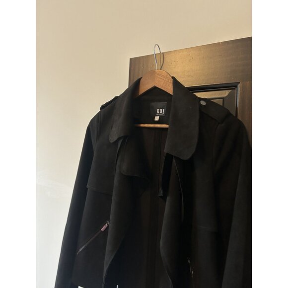 KUT From The Kloth Suede Jacket – Soft Faux Suede Layer Boho - Picture 5 of 10